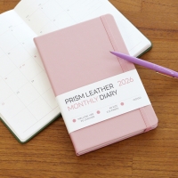 [무료배송/사은품 증정] 2026 프리즘 레더 A5 먼슬리 다이어리 월간