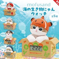 모프샌드 고양이 바다동물 상자 시계 피규어 5종풀세트