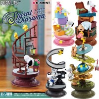 스누피 찰리브라운 Spiral 디오라마 피규어 6종풀세트