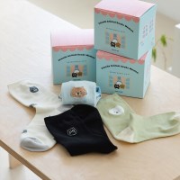 심쿵 프렌즈 애니멀 삭스 우먼 4P / 고양이 강아지 여성양말 4켤레