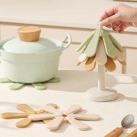 스탠딩 트리 냄비받침 패키지 실리콘 컵받침 코스터 주방 인테리어