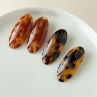[무료배송] 프렌치 마블 레오파드 헤어핀 미니 집게핀 2p