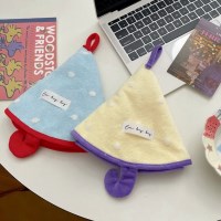 귀여운 땡땡이 고리수건 주방 핸드타월 2type