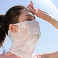 마스크 쿨 골프 목 커버 차단 자외선 메쉬