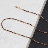 마스크 자연 주의 목 겸용 자개 비즈 쉘 걸이