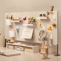 다용도 파티션 타공판 페그보드 테이블 수납 정리 스탠드형