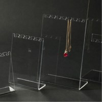악세사리 목걸이 거치대 아크릴 스탠드 투명꽂이 선반