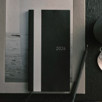 2026 호보니치 Weeks 화이트라인 블랙 주간수첩 영어 버전