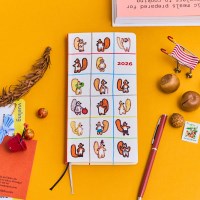 2026 호보니치 Weeks 다람쥐의 이삿날 주간수첩 일본어 버전