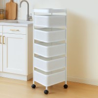 멜 트롤리 선반 6단 280 이동식 수납장 카트