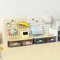 히키스 데스크 미니 타공판 서랍 오거나이저 책상정리 수납 꾸미기