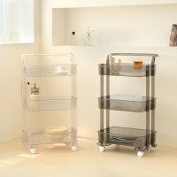 루센트 3단 투명 트롤리 2colors