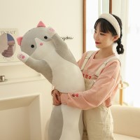 고양이 바디 필로우 롱베게 롱쿠션 쿠션 페브릭
