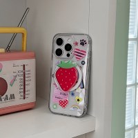[맥세이프 아크릴스마트톡] strawberry sticker
