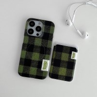 플러피 체크 라벨 [맥세이프 하드 폰케이스]