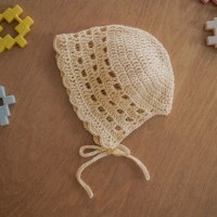 겨울꽃 아기보넷 - DIY 손뜨개 키트 태교뜨개질 코바늘 키트