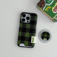 플러피 체크 라벨 [맥세이프 카드수납 폰케이스]