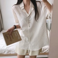 테네그로 시어서커 단가라 스트라이프 셔츠 남방