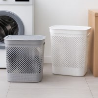 히키스 대용량 메쉬 뚜껑덮개 빨래 세탁바구니 틈새 물품 정리함 50L