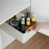 히키스 주방 싱크대  펜트리 수납 철제 슬라이딩 레일 서랍형 선반