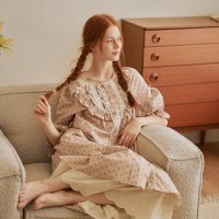 앤의 꽃망울 7부 원피스 진베이지 (30수)