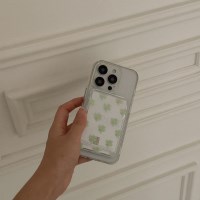 clover wish 디자인 [맥세이프 투명 카드지갑]