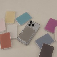 [mm] soft cream 무지 디자인 [맥세이프 투명 카드지갑]