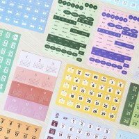 2026년 달력 스티커 세트 스티커 세트 월력 일력 스티커팩