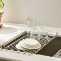 한샘 클리어 싱크 플레이트 올스텐 304 식기건조대 물빠짐