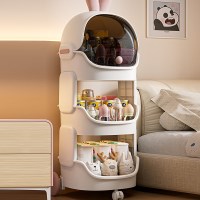 수납 선반 침실 협탁용 이동식 트롤리