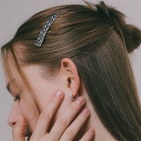 제이로렌 펀칭 롬버스 큐빅 헤어핀 H01391