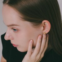 제이로렌 매트 볼 실버 귀걸이 M03987