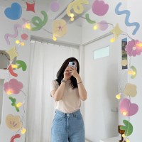 1+1 리무버블 유리 창문 꾸미기 스티커 4type