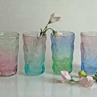 피어리 투톤 글라스 4종 하이볼 카페 음료 컵 유리잔