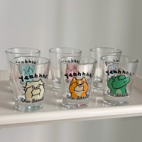 아워프렌즈 소주잔 6p세트 홈파티 귀여운 술잔 집들이 선물