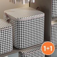 1+1 디유 초대용량 이불 정리함 리빙박스 100리터 옷정리함