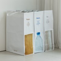 초슬림(20cm) 타포린 분리수거함 3P 세트 - Real Photo (60cm)