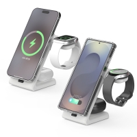 3in1 Qi2 맥세이프 고속 무선 충전기 (갤럭시/애플 워치 겸용) W60Q