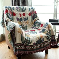 캠핑 소파 러그 빈티지 블랭킷 담요 2type