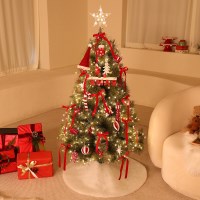 크리스마스트리 나무 장식 지네전구 풀세트 프리메라레드화이트 1.2M