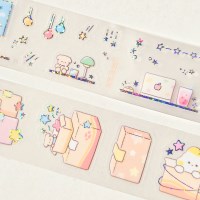 [또또프렌즈] 택배, 책상 키스컷 (3D 반짝이박)