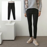 블랙 기모 슬림 스키니진 빅사이즈 여성