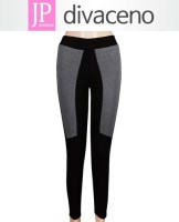 (조은)(9001)투톤배색 절개라인 레깅스 9부