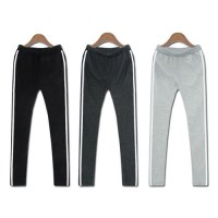 캐주얼 도톰한 여자 레깅스 옆두줄 간절기 데일리