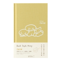 2026 Diary Book Dog - Yellow