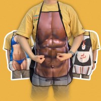 킹받는 근육 방수 앞치마 재밌는 쓸데없는 쓸모없는 웃긴