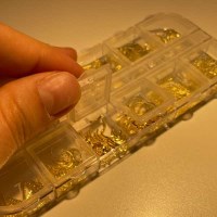 레진아트 네일아트 꾸미기 파츠 세트 골드로드 네일파츠 네일큐빅