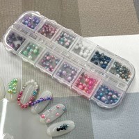 네일파츠 레진아트 네일아트 꾸미기 파츠 세트 믹스펄 네일큐빅