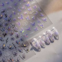 네일스티커 나비 네일아트스티커 셀프네일 자개스티커