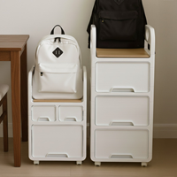 히키스 공부방 사무실 무빙 가방 트롤리 서랍 잠금 이동식 수납장 HT